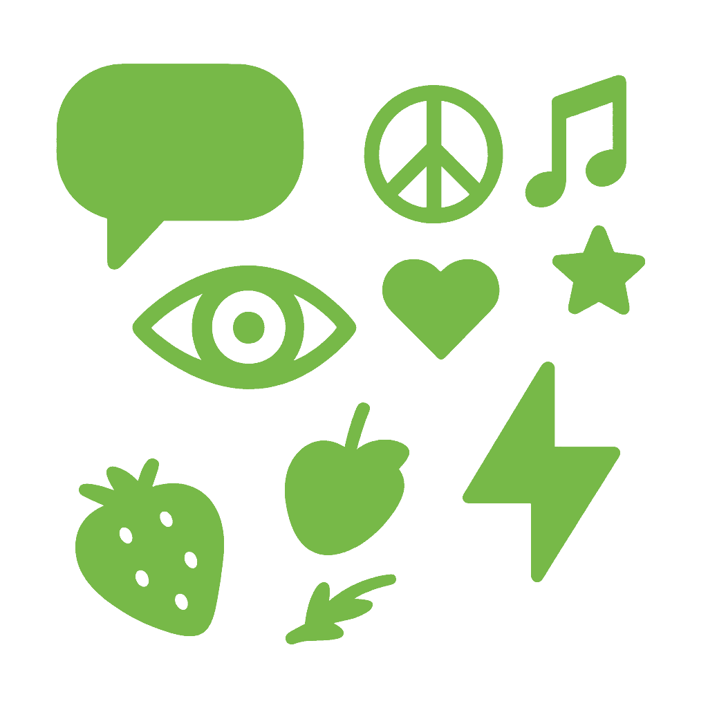 Cultural Signals and Emerging Trends – speech bubble, eye, and cultural motifs icon